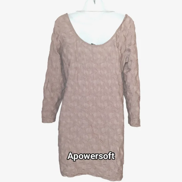 Taupe Mesh Bodycon Dress — H&M - Picture 5 of 7